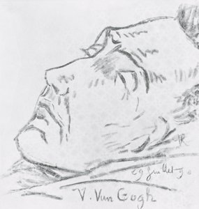 Portrait of Vincent Van Gogh on His Deathbed, 29 July 1890